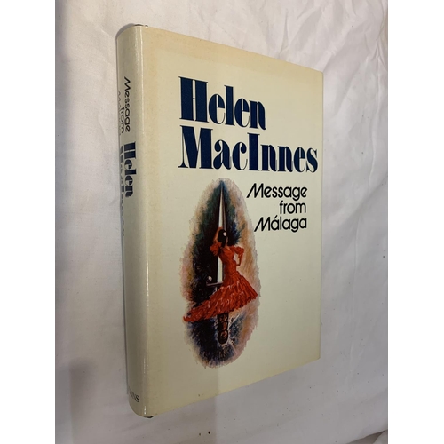 367 - A COLLECTION OF HARDBACK NOVELS BY HELEN MACINNES, TO INCLUDE FIRST EDITIONS THE DOUBLE IMAGE, THE S... 