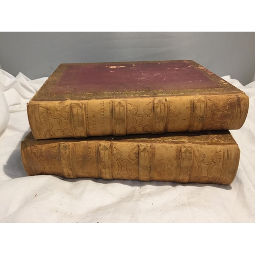 400 - A TWO VOLUME HARDBACK SET OF THE LETTERS AND JOURNALS OF LORD BYRON, WITH NOTICES OF HIS LIFE IN TWO... 