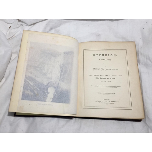 402 - A FIRST EDITION GILT EDGED AND ILLUSTRATED HARDBACK, HYPERION: A ROMANCE, BY HENRY WADSWORTH LONGFEL... 