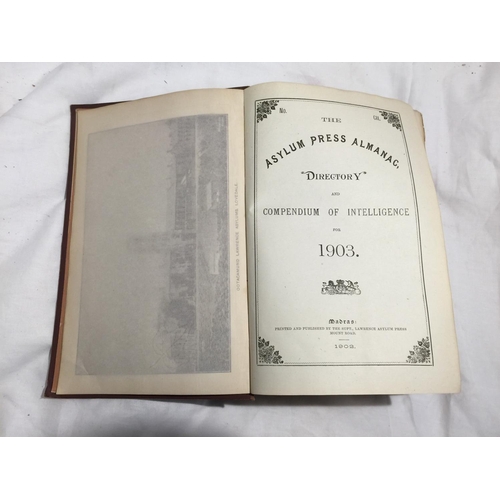 404 - A GILT TITLED HARDBACK 'THE ASYLUM PRESS ALMANAC 