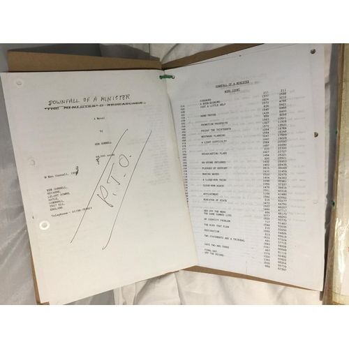 432 - A MANUSCRIPT OF 67,000 WORDS ENTITLED 'DOWNFALL OF A MINISTER' BY KENNETH GUNNELL PRINTED 1999