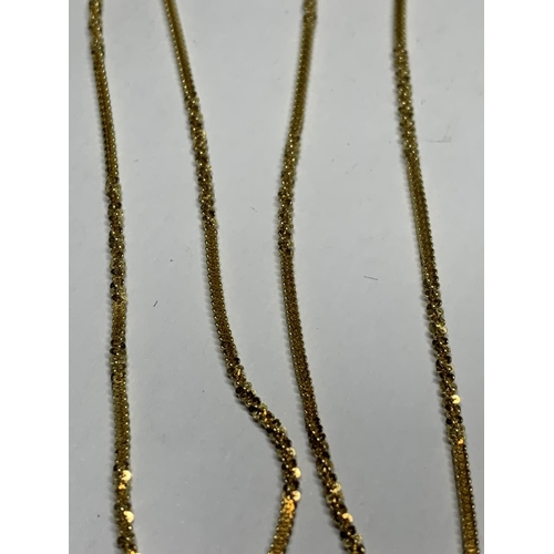 536 - FOUR MARKED SILVER NECKLACES TO INCLUDE TWO WITH PENDANTS