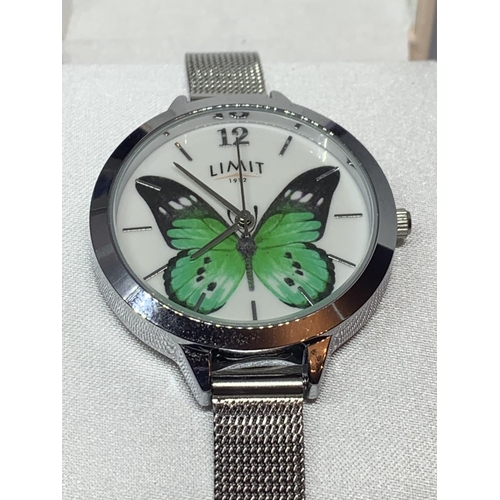 547 - TWO BOXED WRISTWATCHES TO INCLUDE A LIMIT BUTTERFLY DESIGN AND A REFLEX