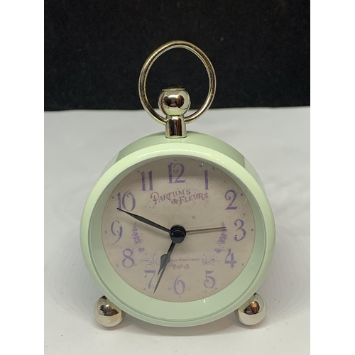 570 - TWO VINTAGE STYLE ALARM CLOCKS