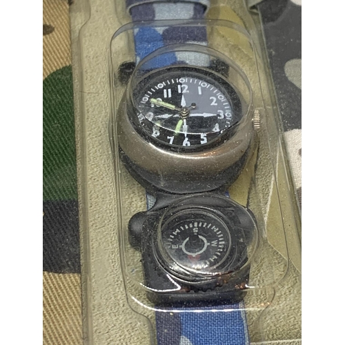 573 - TWO PACKAGED WRISTWATCHES TO INCLUDE ADIDAS AND THE SLIDE