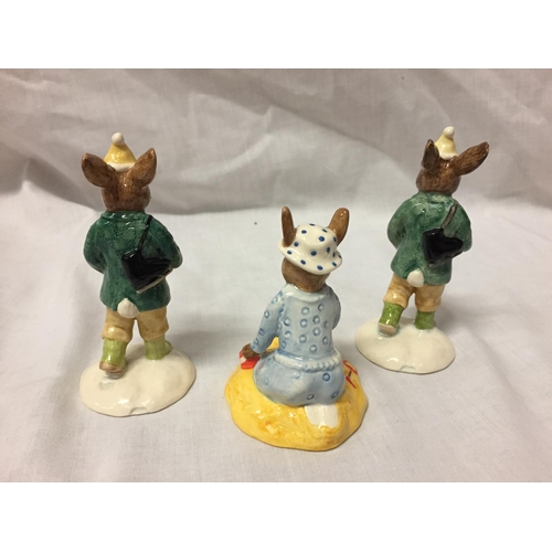 707 - THREE ROYAL DOULTON BUNNYKINS FIGURES