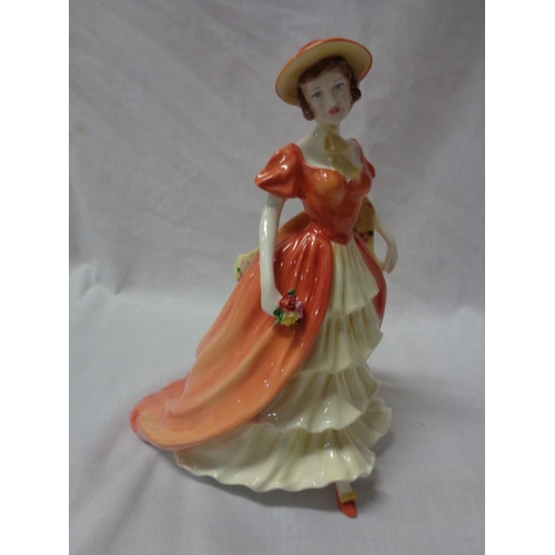 742 - A BOXED ROYAL DOULTON FIGURE LADY VICTORIA MAY LIMITED EDITION FIGURE OF THE YEAR 2008