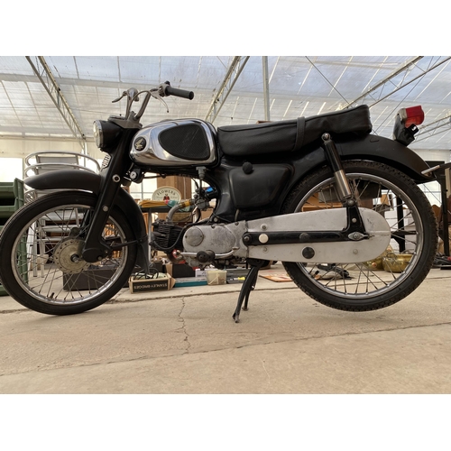 1205 - A 1965 HONDA C110 SPORT MOTORCYCLE. 50 CC. A USA IMPORT WITH NOVA CERTIFICATE TO REGISTER A V5 WITH ... 