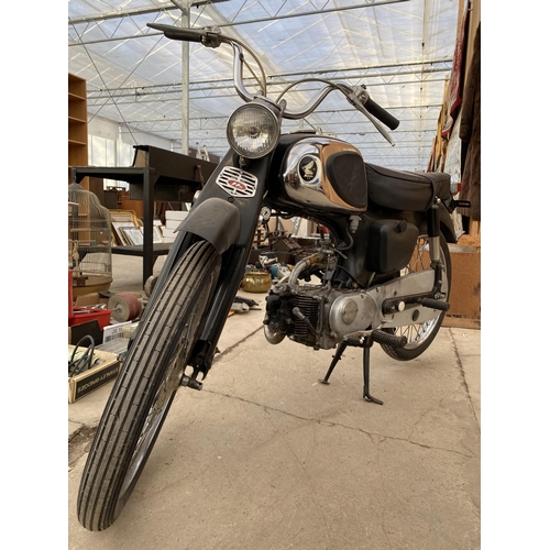 1205 - A 1965 HONDA C110 SPORT MOTORCYCLE. 50 CC. A USA IMPORT WITH NOVA CERTIFICATE TO REGISTER A V5 WITH ... 