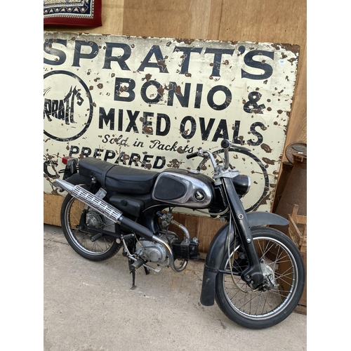 1205 - A 1965 HONDA C110 SPORT MOTORCYCLE. 50 CC. A USA IMPORT WITH NOVA CERTIFICATE TO REGISTER A V5 WITH ... 