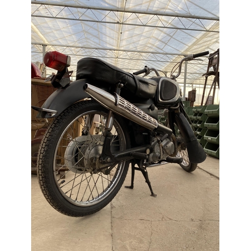 1205 - A 1965 HONDA C110 SPORT MOTORCYCLE. 50 CC. A USA IMPORT WITH NOVA CERTIFICATE TO REGISTER A V5 WITH ... 