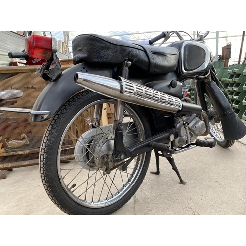 1205 - A 1965 HONDA C110 SPORT MOTORCYCLE. 50 CC. A USA IMPORT WITH NOVA CERTIFICATE TO REGISTER A V5 WITH ... 