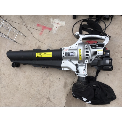 1412 - A SPEAR AND JACKSON SBV31 PETROL LEAF BLOWER VACUUM