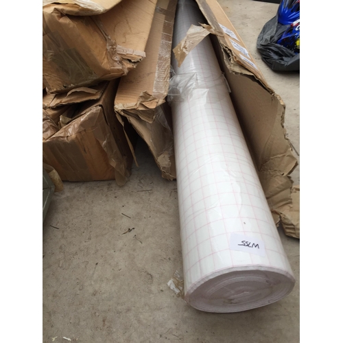 1457 - SIX ROLLS OF CLEAR PLASTIC FILM