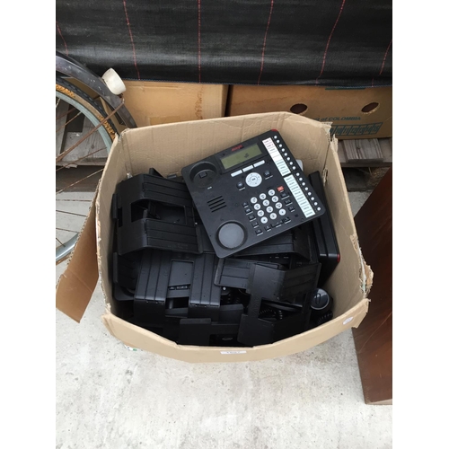 1607 - AN ASSORTMENT OF OFFICE PHONES