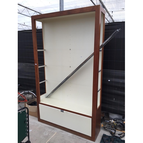 1608 - A LARGE WOODEN SHOP DISPLAY UNIT