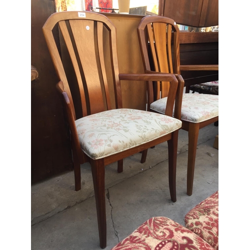 2134 - A PAIR OF MEREDEW CARVER CHAIRS