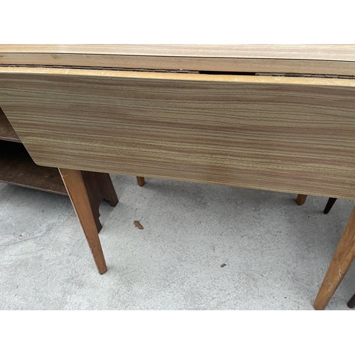 2404 - A FORMICA TOP DROP LEAF TABLE