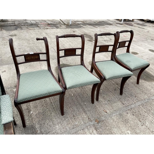 2532 - FOUR REGENCY STYLE DINING CHAIRS