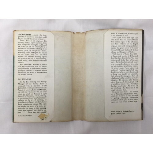 5 - A FIRST EDITION JAMES BOND NOVEL - THUNDERBALL BY IAN FLEMING, HARDBACK WITH ORIGINAL DUST JACKET - ... 