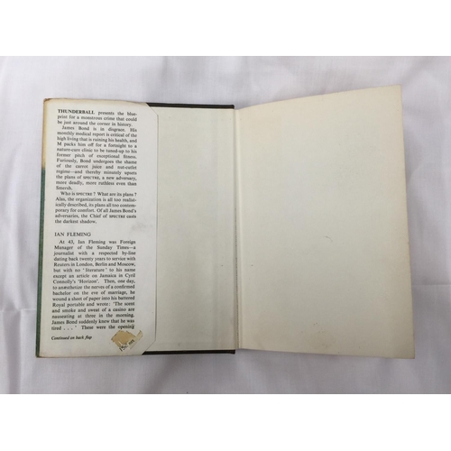 5 - A FIRST EDITION JAMES BOND NOVEL - THUNDERBALL BY IAN FLEMING, HARDBACK WITH ORIGINAL DUST JACKET - ... 