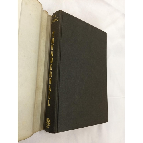 5 - A FIRST EDITION JAMES BOND NOVEL - THUNDERBALL BY IAN FLEMING, HARDBACK WITH ORIGINAL DUST JACKET - ... 