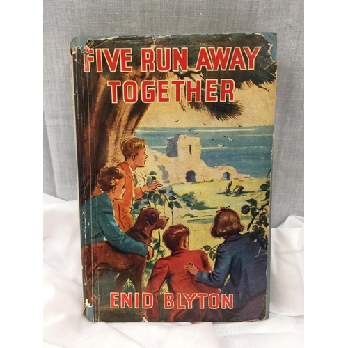 34 - A FIRST EDITION (THIRD IMPRESSION) FIVE RUN AWAY TOGETHER HARDBACK WITH DUST JACKET BY ENID BLYTON -... 