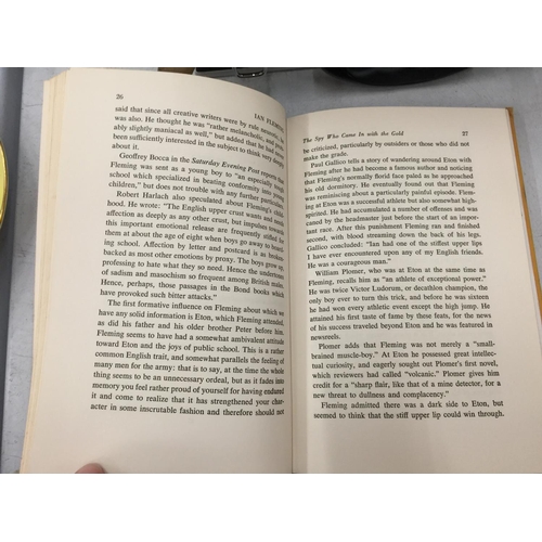 105 - A FIRST EDITION COPY, 'IAN FLEMING THE SPY WHO CAME IN WITH THE GOLD' BY HENRY A ZEIGER