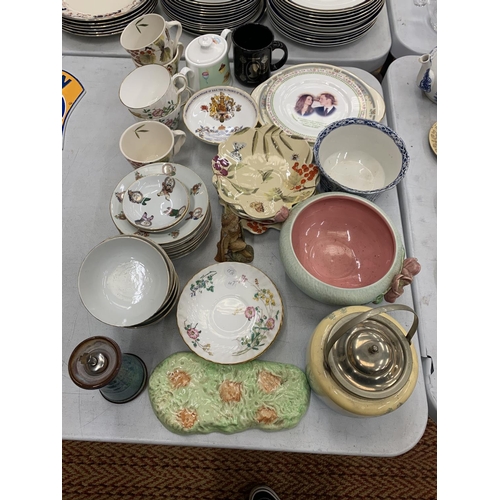 196 - A LARGE MIXED COLLECTION OF CERAMICS TO INCLUDE BESWICK, SPODE ETC.