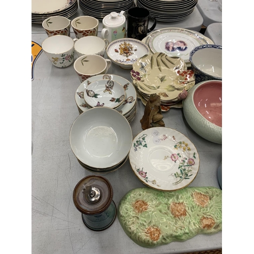 196 - A LARGE MIXED COLLECTION OF CERAMICS TO INCLUDE BESWICK, SPODE ETC.