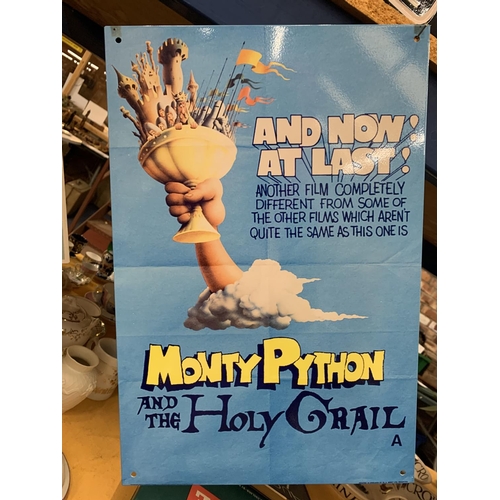 218 - A METAL MONTY PYTHON AND THE HOLY GRAIL SIGN