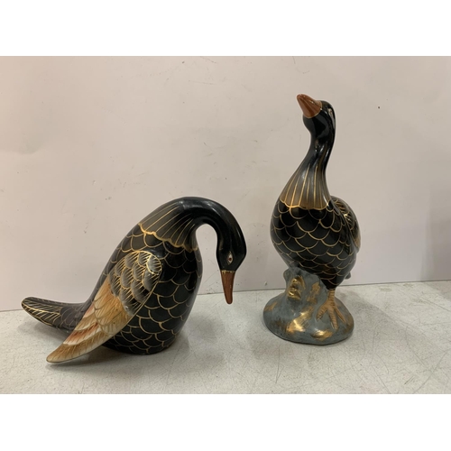 233A - TWO CERAMIC DUCKS MARKED TO THE BASE