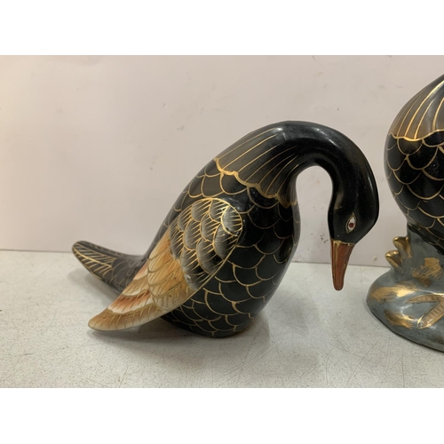 233A - TWO CERAMIC DUCKS MARKED TO THE BASE