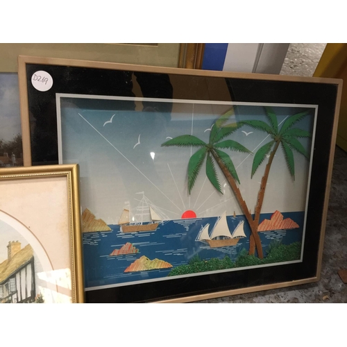 244A - A QUANTITY OF FRAMED PRINTS, CIGARETTE CARDS, ETC