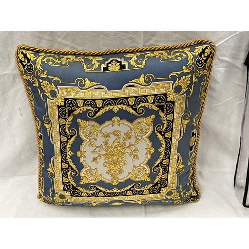 13 - A GIANNI VERSACE CUSHION  DESIGN CU21TV00021 SIZE 45CM X 45CM IN ORIGINAL BAG