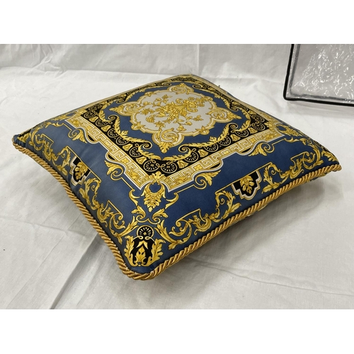 13 - A GIANNI VERSACE CUSHION  DESIGN CU21TV00021 SIZE 45CM X 45CM IN ORIGINAL BAG