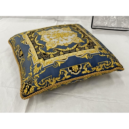 13 - A GIANNI VERSACE CUSHION  DESIGN CU21TV00021 SIZE 45CM X 45CM IN ORIGINAL BAG