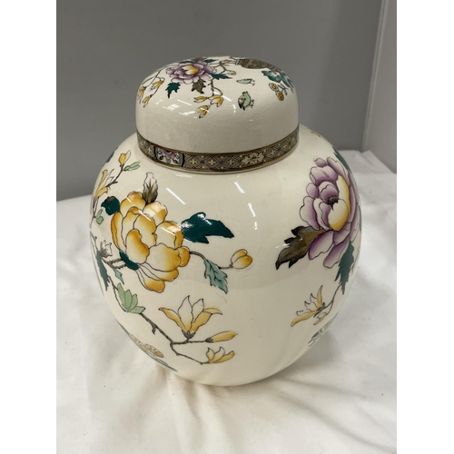 41 - A MASONS ASHWORTHS CHINESE PEONY GINGER JAR CIRCA 1919