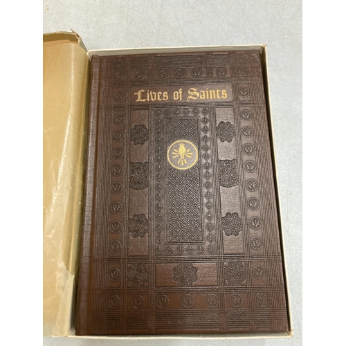 69 - A HARDBACK BOXED COPY OF 'THE LIVES OF SAINTS' SELECTED AND ILLUSTRATED