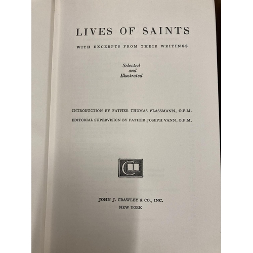 69 - A HARDBACK BOXED COPY OF 'THE LIVES OF SAINTS' SELECTED AND ILLUSTRATED