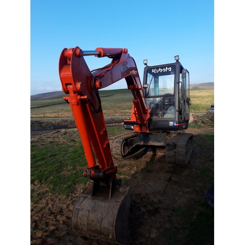 172 - A KUBOTA KX161-2 EXCAVATOR (NO VAT ) WITH TWO NEARLY NEW  BUCKETS 2002 SERIAL NUMBER K-040-1019 FULL... 