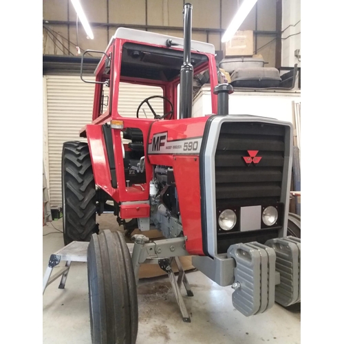 173 - A MASSEY FERGUSON 590 TRACTOR -UTF 234S 4762 HOURS THIS TRACTOR HAS BEEN THE SUBJECT OF A FULL, TWO ... 