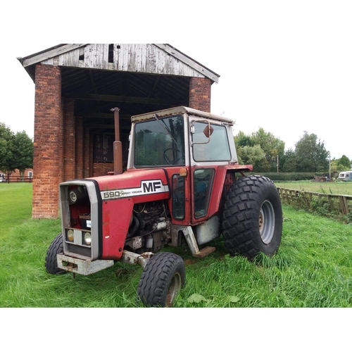 173 - A MASSEY FERGUSON 590 TRACTOR -UTF 234S 4762 HOURS THIS TRACTOR HAS BEEN THE SUBJECT OF A FULL, TWO ... 