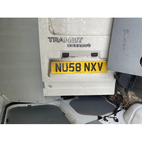 159 - A FORD TRANSIT CONNECT TDCI NU58 NXV APPROX 90000 MILES SPARES OR REPAIR SOLD AS SEEN NO VAT