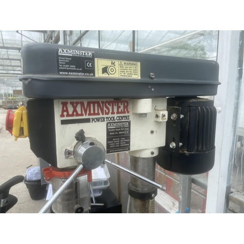 1 - AN AXMINSTER VARIABLE SPEED PILLAR DRILL NO VAT