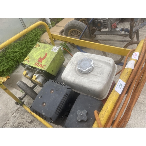 108 - A MOBILE GENERATOR WITH HONDA GX390 ENGINE NO VAT