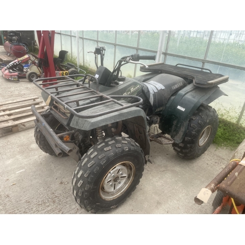 116 - YAMAHA BIG BEAR QUAD NEW BATTERY KEY IN THE OFFICE NOT REG - NO VAT