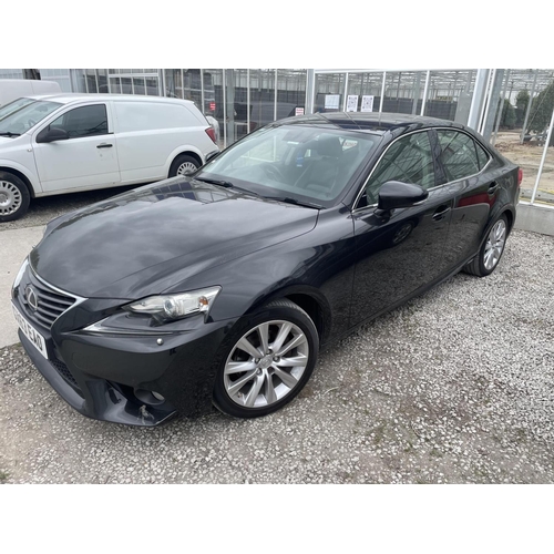 155 - A 2013 LEXUS IS300 H LUXURY, 5DR, HYBRID AUTOMATIC, BLACK, ALLOYS, BLACK LEATHER INTERIOR, AC, CRUIS... 