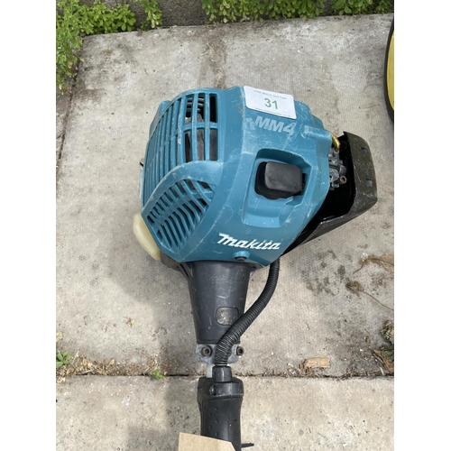 31 - MAKITA EN495 SHORT POLE HEDGE CUTTER + VAT