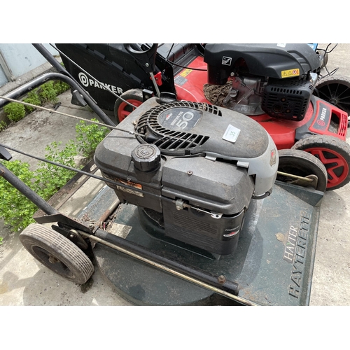 35 - HAYTER HAYTERETTE WITH BRIGGS & STRATTON QUANTUM XTS 50 ENGINE LAWN MOWER NO VAT